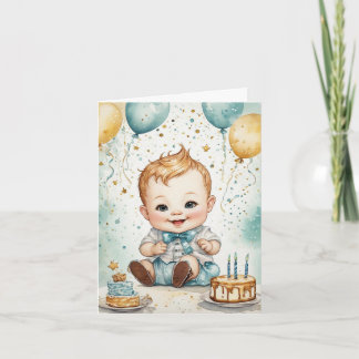 Baby's Verjaardag Vreugde Kaart
