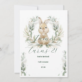 Babys verjaardagsuitnodiging kaart