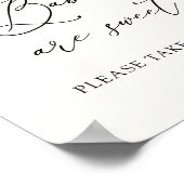 Baby's zijn Eucalyptus Favors Sign Poster (Hoek)