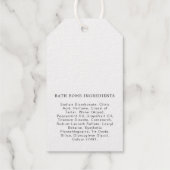 Baby's zijn het Bomb Gold Foil Favor Gift Label (Achterkant)
