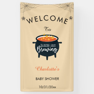 Baby's zijn het Breuken Halloween Baby shower Welk Spandoek