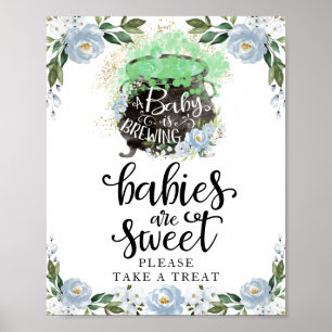 Baby's zijn lief Halloween jongen baby shower bord Poster