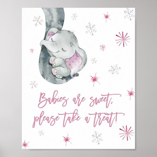 Baby's zijn lief Neem een roze bruisend avontuur Poster (Voorkant)