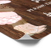 Baby's zijn lief neem een traktatie AA Cowgirl Sho Poster (Hoek)