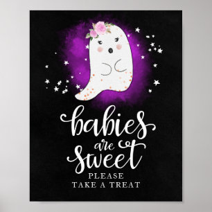 Baby's zijn lief Neem een Treatbord. Poster