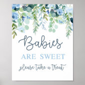 Baby's zijn lieve jongens teken poster (Voorkant)