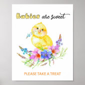 Baby's zijn zoet en nemen een traktatie poster (Voorkant)