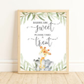 Baby's zijn zoet, neem alstublieft een veilig trac poster