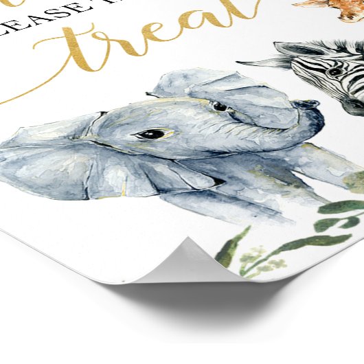 Baby's zijn zoet, neem alstublieft een veilig trac poster (Hoek)