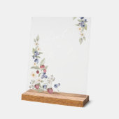 Baby's zijn zoet Neem een traktatie bessen & bloem Acryl Bord (Hoek)