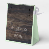 "Baby's zijn zoet" Rustisch Baby shower Bedankdoosjes (Achterkant)