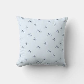 Baby's: Zwaluwen/Blauw - Kussen