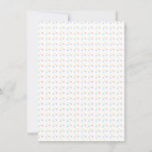 Babysaurus T-rex Blue Bedankkaart (Achterkant)