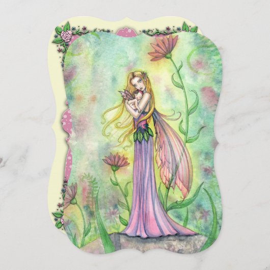 Babyschoenen voor moeder en Baby Kaart (Voorkant / Achterkant)