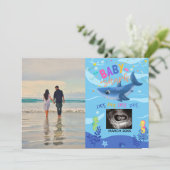 BabyShark echo foto zwangerschap aankondiging (Staand voorkant)