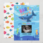 BabyShark echo foto zwangerschap aankondiging (Voorkant / Achterkant)