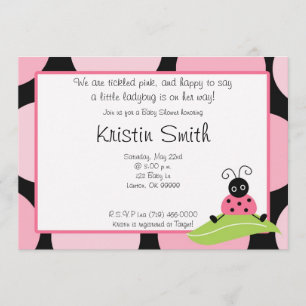 babyshow We zijn draaiend roze en blij om te zegge Kaart