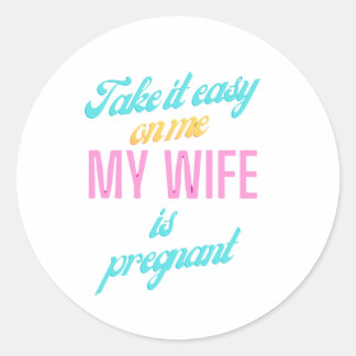 Babyshower Gifts for him Baby Announcement Gift Ronde Sticker