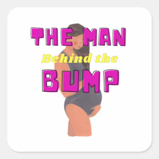 Babyshower Gifts for him Baby Announcement Gift Vierkante Sticker