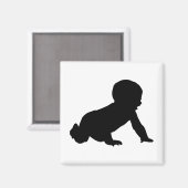 Babysilhouet Magneet (Voorkant / Achterkant)