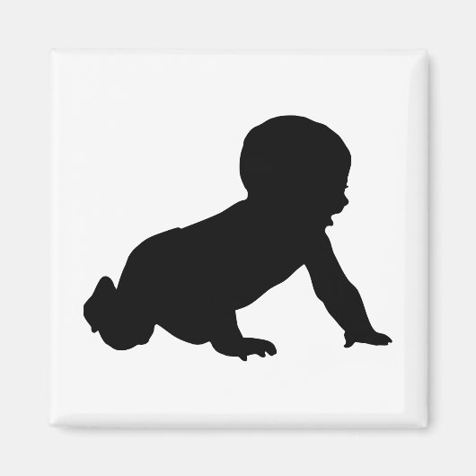 Babysilhouet Magneet (Voorkant)