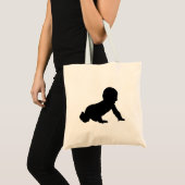 Babysilhouet Tote Bag (Voorkant (product))