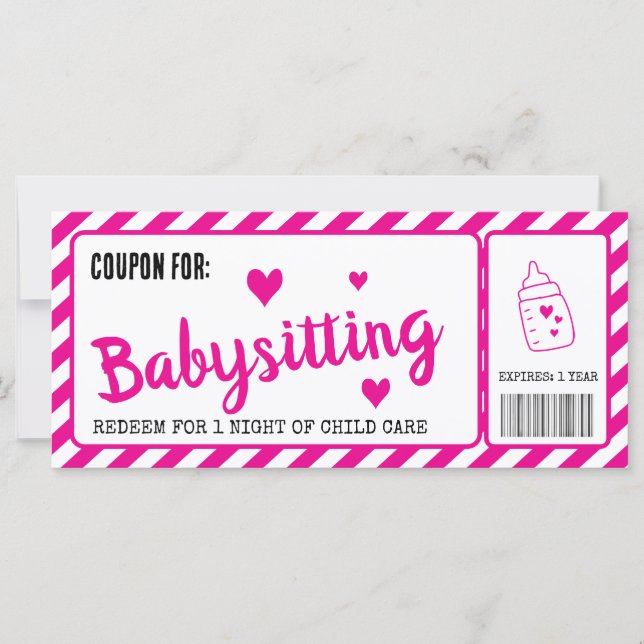 babysitcoupon (Voorkant)