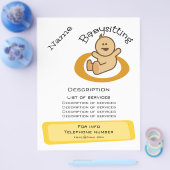 Babysitepromotie Flyer (Enkel)