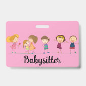 Babysitter Badge (Achterkant)