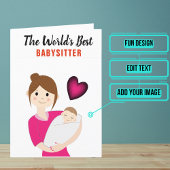 Babysitter Bedankkaart