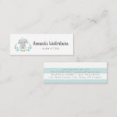 Babysitter carte de visite mignonne (Devant / Derrière)