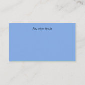 Babysitter, Child Minder Contact Carte de visite (Dos)