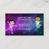 Babysitter Children visitekaartjes (Achterkant)