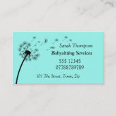 Babysitter Contact Carte de visite (Devant)