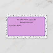 Babysitter Contact Carte de visite (Dos)