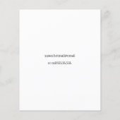 Babysitter flyer (Achterkant)