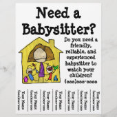 Babysitter Flyer (Voorkant)