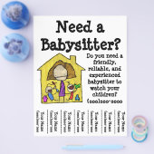 Babysitter Flyer (Enkel)