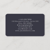 Babysitter fraise motif marine Carte de visite (Dos)