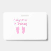 Babysitter in opleiding badge (Achterkant)