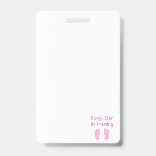 Babysitter in opleiding badge (Voorzijde)