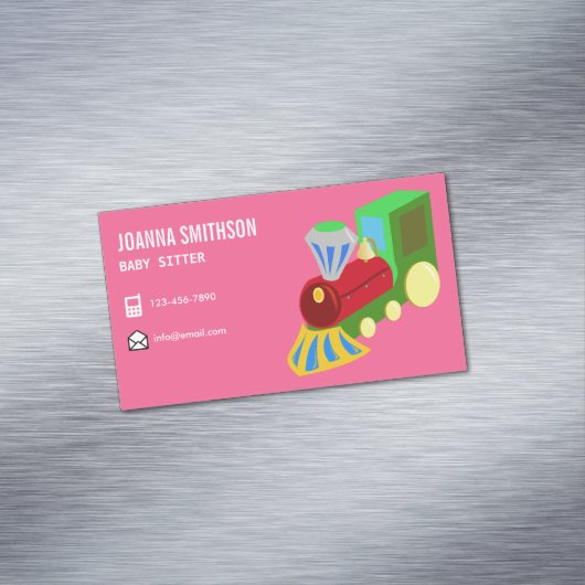 Babysitter-kinderkleuter Magnetisch Visitekaartje (Voorbeeld)