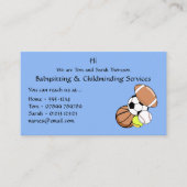 Babysitter, Kinderopvang Contact Visitekaartje (Voorkant)