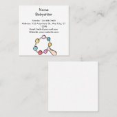 Babysitter leuke visitekaartjes (Voorkant / Achterkant)