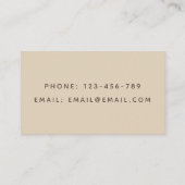 Babysitter Nanny Eenvoudige Schone Niet Foto Paste Visitekaartje (Achterkant)