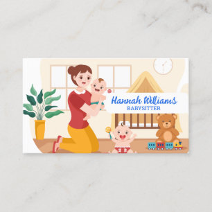 Babysitter QR-code Visitekaartje