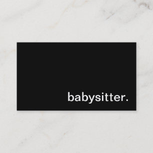 Babysitter Visitekaartje