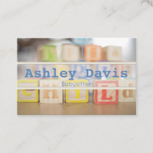 Babysitter visitekaartjes