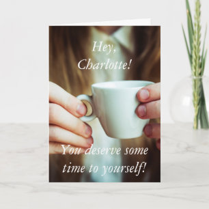 Babysitting Coupon Card for Moms Who Need to Relax Feestdagen Kaart