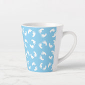Babyvoetafdrukken, Babyvoet, Voetstappen, Blauw, J Latte Mok (Rechts)